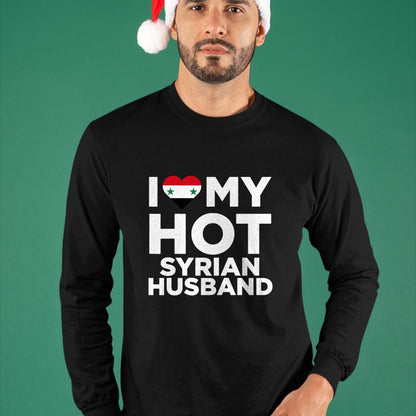 Best Wife Shirt, Wife and Husband Unisex T-Shirt/Hoodie/Sweatshirt HLT00 - I Love My Hot Syrian Husband Cute Syria Native Relationship T-Shirt