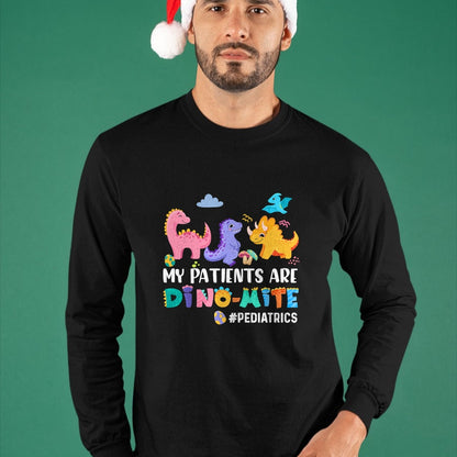 Funny Nurse Shirt, Nurse Unisex T-Shirt/Hoodie/Sweatshirt HLT00 - Pediatric Nurse PEDS Nursing Appreciation Pediatric Dinosaur T-Shirt