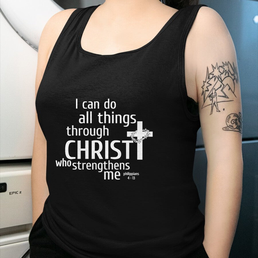 Christian Tee, Christian Faith Unisex T-Shirt/Hoodie/Sweatshirt HLT00 - I Can Do All Things Through Christ - Christian Gift T-Shirt T-Shirt