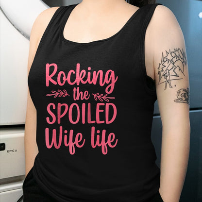 Best Wife Shirt, Wife and Husband Unisex T-Shirt/Hoodie/Sweatshirt HLT00 - Gift for wife T shirt, spoiled wife   Funny Spoiled Wife Art For Women Girls Husband Spoiled Wife Ra (3)