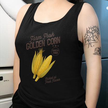 Best Farmer Life Shirt, Funny Farmer UnisexT-Shirt/Hoodie/Sweatshirt HLT00 - Farm Fresh Golden Corn Retro Sweet Vegetable Farmers Market T-Shirt