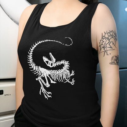 Best Dinosaur Lover Shirt, Funny Dinosaur UnisexT-Shirt/Hoodie/Sweatshirt HLT00 - Velociraptor Dinosaur Fossil Skeleton Paleontology T-Shirt, Men, Black, 3X-Large