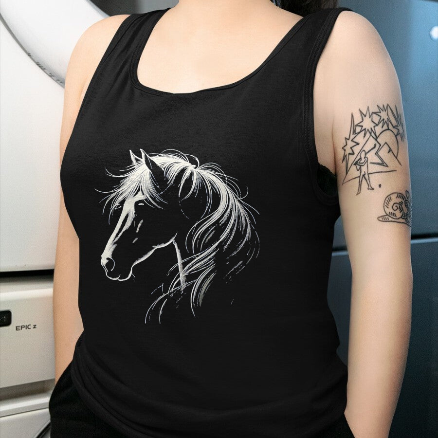 Best Horse Lover Shirt , Funny Horse UnisexT-Shirt/Hoodie/Sweatshirt HLT00 - Horse Silhouette Horse Riding Lover T-Shirt, Men, Black, 3X-Large