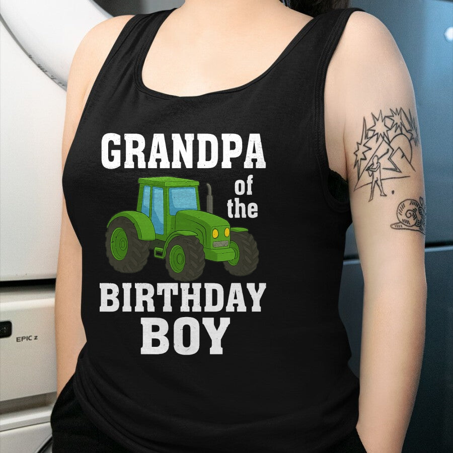 Best Farmer Life Shirt, Funny Farmer UnisexT-Shirt/Hoodie/Sweatshirt HLT00 - Funny Grandpa of The Birthday Boy Tractor Farm Family T-Shirt
