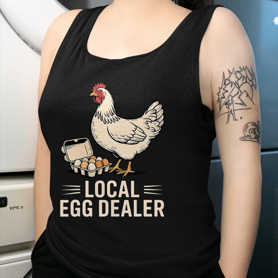 Best Farmer Life Shirt, Funny Farmer UnisexT-Shirt/Hoodie/Sweatshirt HLT00 - Vintage Local Egg Dealer Chicken Funny Farmer Easter T-Shirt