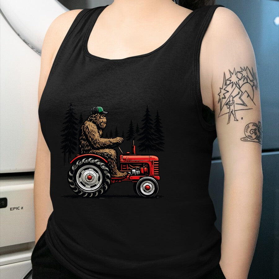 Best Farmer Life Shirt, Funny Farmer UnisexT-Shirt/Hoodie/Sweatshirt HLT00 - Bigfoot Tractor Farming Funny Farmer Sasquatch Lovers T-Shirt