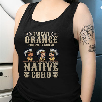 Native American T-Shirts, Vintage Native American Unisex T-Shirt/Hoodie/Sweatshirt HLT00 - I Wear Orange For Every American Native Child Indian Pride (5)