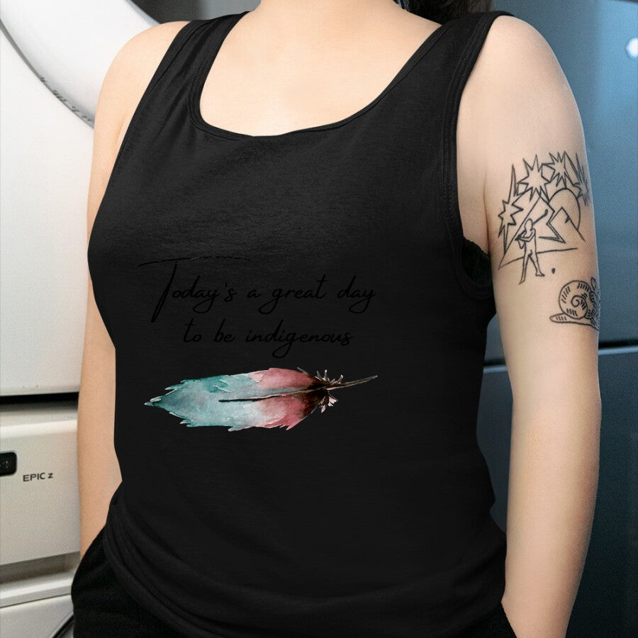 Native American T-Shirts, Vintage Native American Unisex T-Shirt/Hoodie/Sweatshirt HLT00 - Today_s a great day to be Indigenous for native american