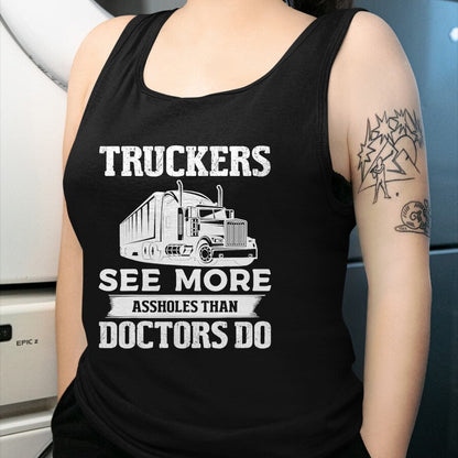 Best Truck Driver Life Shirt, Funny Trucker UnisexT-Shirt/Hoodie/Sweatshirt HLT00 - Truckers See More Funny Truck Driver Gifts for Trucking Dads T-Shirt (1)