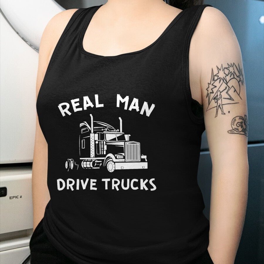 Best Truck Driver Life Shirt, Funny Trucker UnisexT-Shirt/Hoodie/Sweatshirt HLT00 - Truck Driver Real Men Drive Trucks semi-Trailer Trucker Job T-Shirt