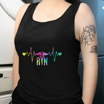 Funny Nurse Shirt, Nurse Unisex T-Shirt/Hoodie/Sweatshirt HLT00 - Womens Lovely RN Registered Nurse Tie Dye - Nurse Tshirts for Women V-Neck T-Shirt