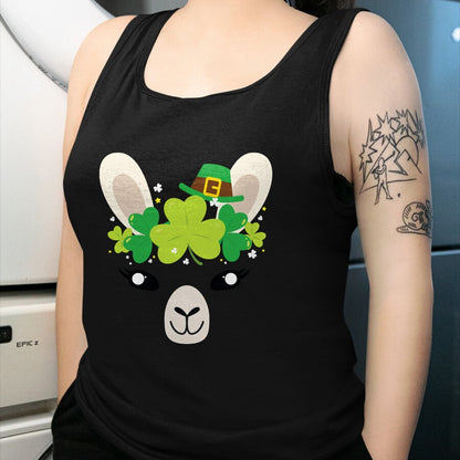 Gift for Mom Shirt, Funny Mom Unisex T-Shirt/Hoodie/Sweatshirt HLT00 - Llama St Patricks Day Shirt Kids Lucky Girl Mom Gift Tee T-Shirt