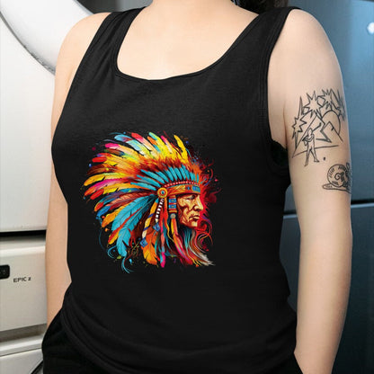 Native American T-Shirts, Vintage Native American Unisex T-Shirt/Hoodie/Sweatshirt HLT00 - Native American Indian Headdress design Tees Men Women