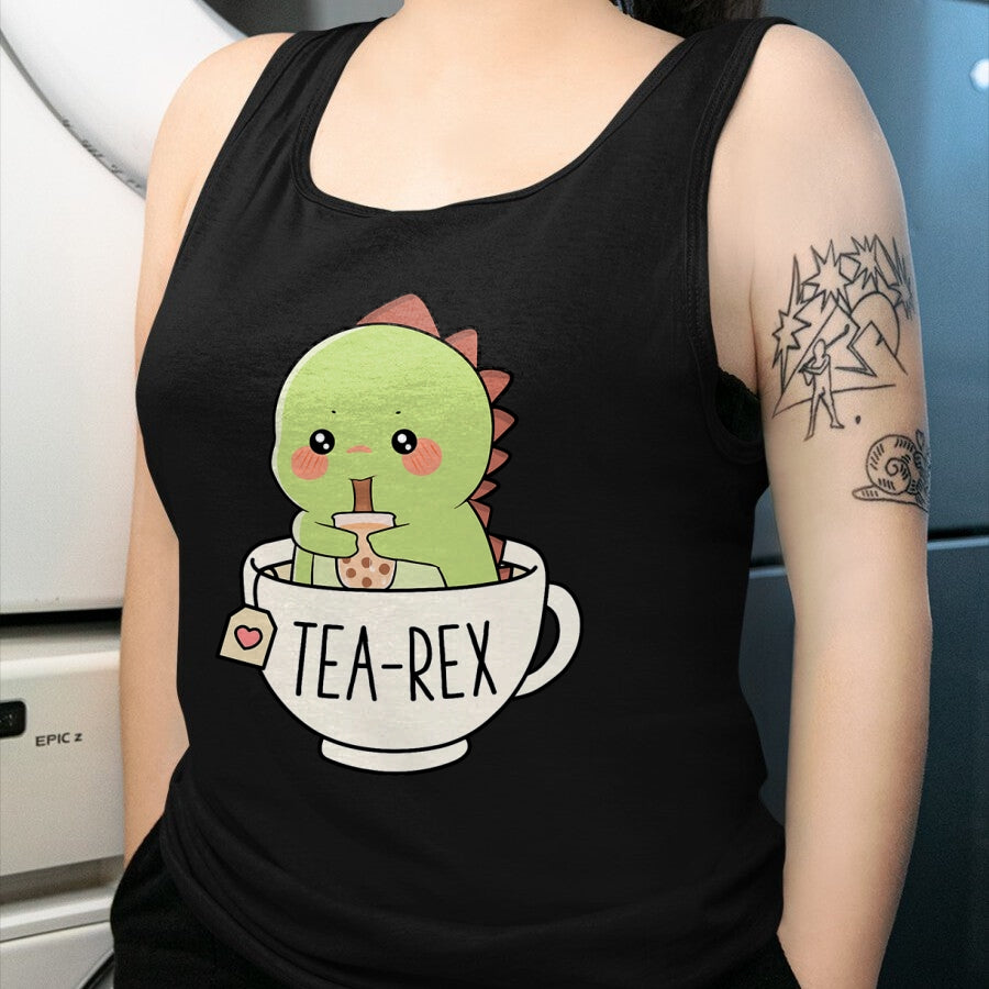 Best Dinosaur Lover Shirt, Funny Dinosaur UnisexT-Shirt/Hoodie/Sweatshirt HLT00 - Boba Tea-Rex Cute T-Rex Dinosaur Lover Kawaii Funny Dino Pun T-Shirt