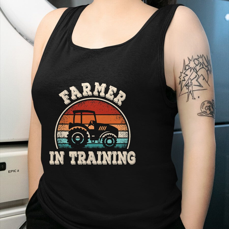Best Farmer Life Shirt, Funny Farmer UnisexT-Shirt/Hoodie/Sweatshirt HLT00 - Farmer in Training Tractor Funny Farming Boys Girls Kids T-Shirt