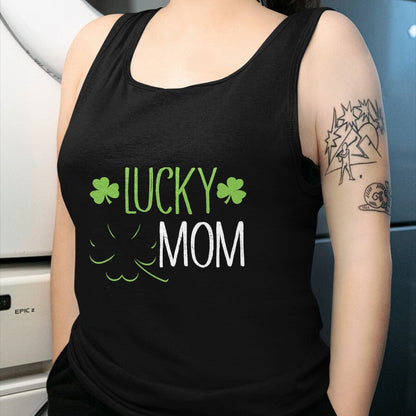Gift for Mom Shirt, Funny Mom Unisex T-Shirt/Hoodie/Sweatshirt HLT00 - Lucky Mom Irish T-Shirt For St. Patricks Day