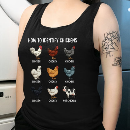 Best Farmer Life Shirt, Funny Farmer UnisexT-Shirt/Hoodie/Sweatshirt HLT00 - How to Identify Chickens T-Shirt