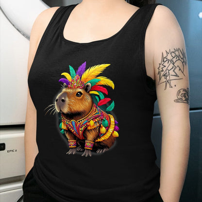 Cute Capybara Shirt, Funny Capybara Unisex T-Shirt/Hoodie/Sweatshirt HLT00 - Funny Capybara Carnival Dress Brazil Heritage Latina T-Shirt