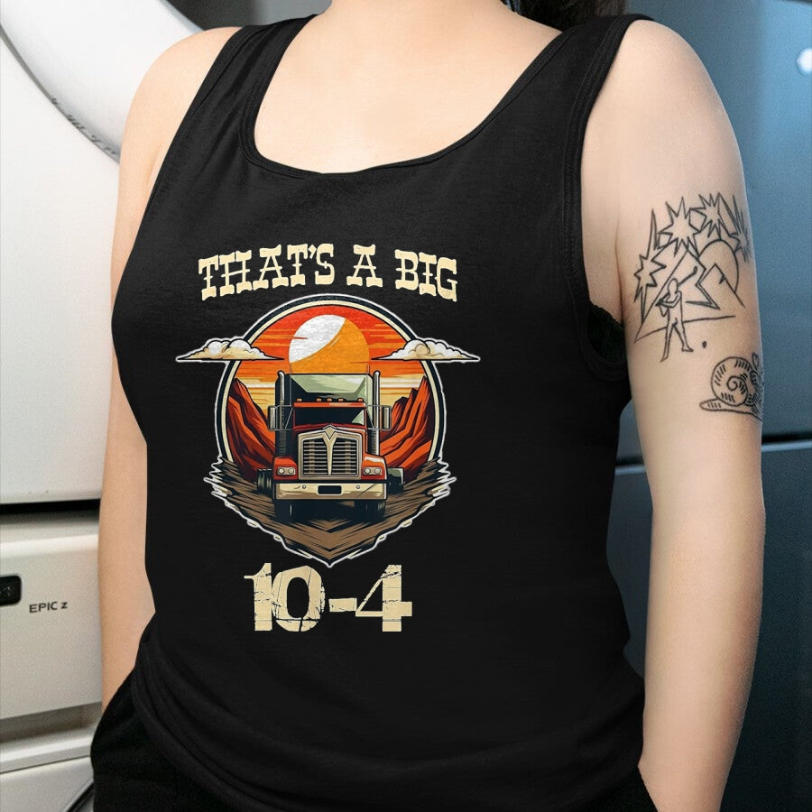 Best Truck Driver Life Shirt, Funny Trucker UnisexT-Shirt/Hoodie/Sweatshirt HLT00 - That's a Big 10-4, Ten Four Good Buddy, Truck Driver T-Shirt, Youth, Cranberry Red, 4T