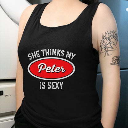 Best Truck Driver Life Shirt, Funny Trucker UnisexT-Shirt/Hoodie/Sweatshirt HLT00 - Funny Truck Driver T-Shirt - She Thinks My Peter is Sexy T-Shirt