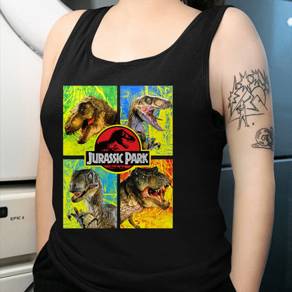 Best Dinosaur Lover Shirt, Funny Dinosaur UnisexT-Shirt/Hoodie/Sweatshirt HLT00 - Jurassic Park Four Different Dinosaur Faces Graphic T-Shirt T-Shirt