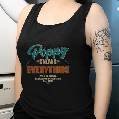 Best Grandpa Shirt, Proud Grandpa Unisex T-Shirt/Hoodie/Sweatshirt HLT00 - Funny poppy knows everything for grandpa and father's day T-Shirt (1)