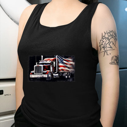 Best Truck Driver Life Shirt, Funny Trucker UnisexT-Shirt/Hoodie/Sweatshirt HLT00 - US American Flag Semi Truck Driver Trucker T-Shirt