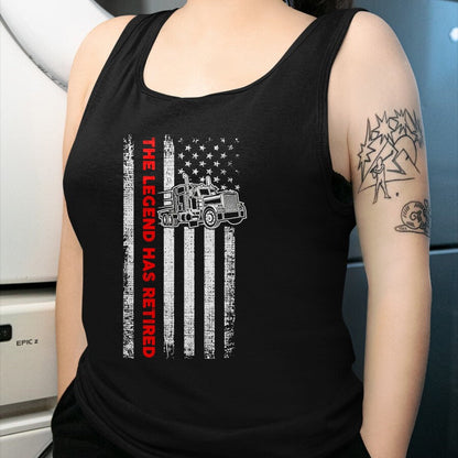 Best Truck Driver Life Shirt, Funny Trucker UnisexT-Shirt/Hoodie/Sweatshirt HLT00 - Retired Truck Driver - Patriotic Trucker - American Flag T-Shirt