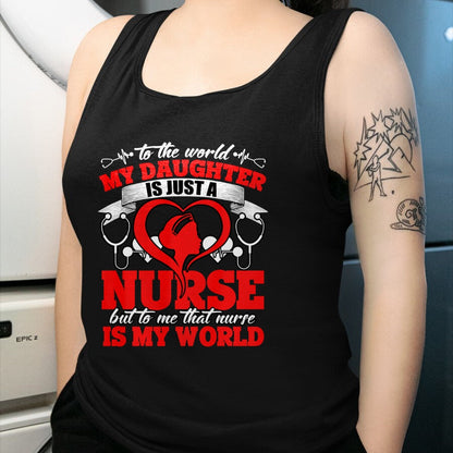 Funny Nurse Shirt, Nurse Unisex T-Shirt/Hoodie/Sweatshirt HLT00 - My Daughter Is A Nurse, Proud To Be A Nurse's Mom Long Sleeve T-Shirt