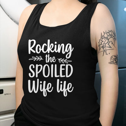 Best Wife Shirt, Wife and Husband Unisex T-Shirt/Hoodie/Sweatshirt HLT00 - Gift for wife T shirt, spoiled wife   Funny Spoiled Wife Art For Women Girls Husband Spoiled Wife Pu (1)
