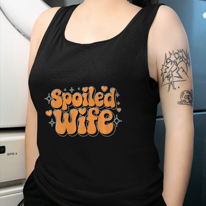 Best Wife Shirt, Wife and Husband Unisex T-Shirt/Hoodie/Sweatshirt HLT00 - Gift for wife T shirt, spoiled wife   Spoiled Wife Premium T-Shirt