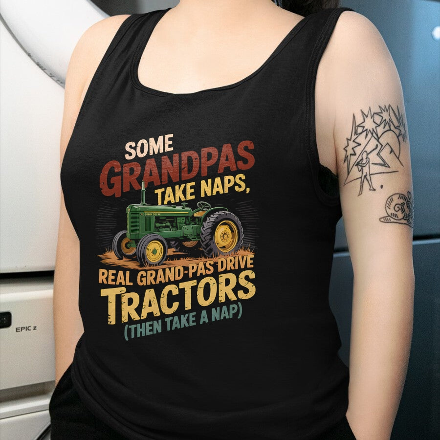 Best Farmer Life Shirt, Funny Farmer UnisexT-Shirt/Hoodie/Sweatshirt HLT00 - Farmer Some Grandpas Take Naps Cool Grandpas Drive Tractor T-Shirt