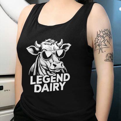 Best Farmer Life Shirt, Funny Farmer UnisexT-Shirt/Hoodie/Sweatshirt HLT00 - Legend Dairy Funny Farm Animal Cow Sunglass Farmer Farming T-Shirt