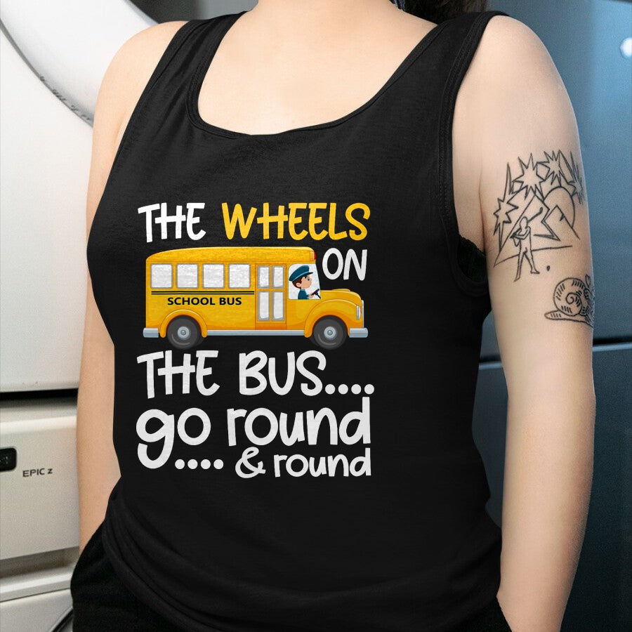 Best Student Shirt, Funny Back To School UnisexT-Shirt/Hoodie/Sweatshirt HLT00 - The Wheels On The Bus Toddler Kids Back to School T-Shirt