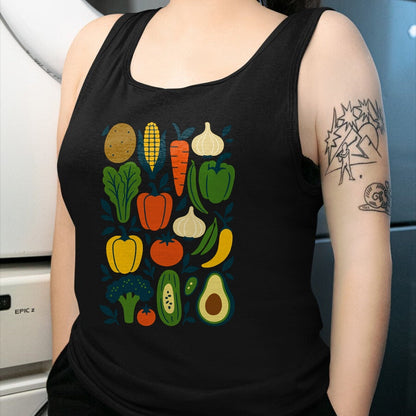 Best Farmer Life Shirt, Funny Farmer UnisexT-Shirt/Hoodie/Sweatshirt HLT00 - Retro Vegetable Garden Pattern Veggie Farmer Market Vegan Long Sleeve T-Shirt