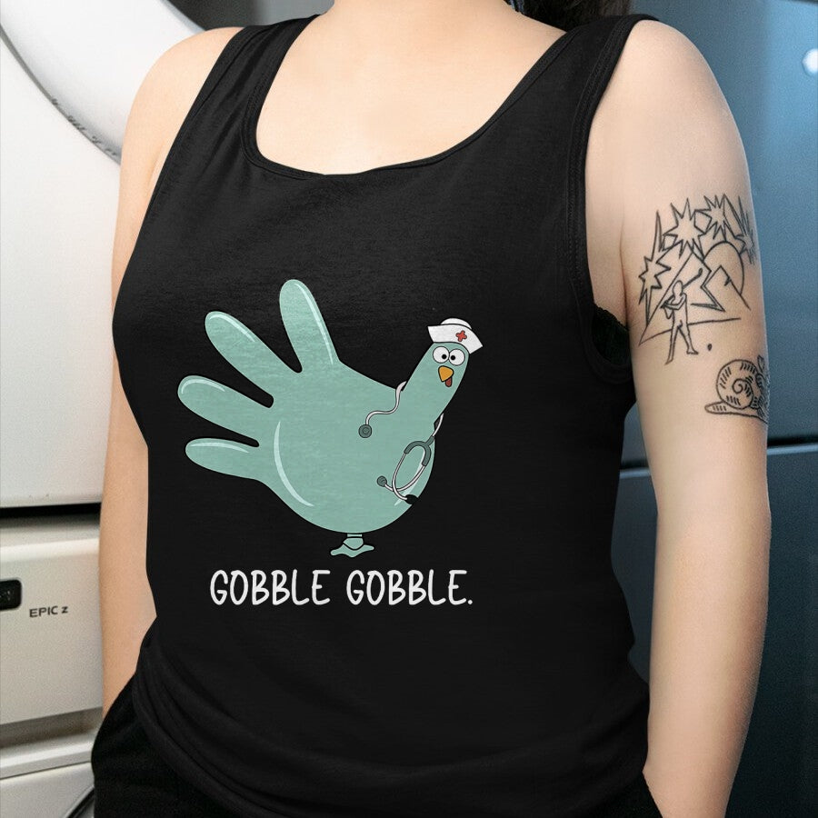 Funny Nurse Shirt, Nurse Unisex T-Shirt/Hoodie/Sweatshirt HLT00 - Turkey Glove Nurse Thanksgiving T-Shirt (1)