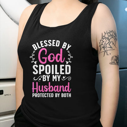 Best Wife Shirt, Wife and Husband Unisex T-Shirt/Hoodie/Sweatshirt HLT00 - Gift for wife T shirt, spoiled wife   Funny Spoiled Wife Art For Women Girls Husband Spoiled Wife Pr (2)