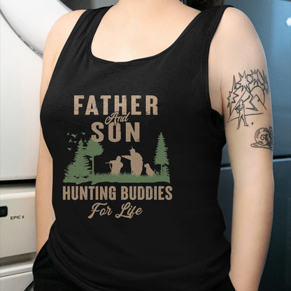 Best Wife Shirt, Wife and Husband Unisex T-Shirt/Hoodie/Sweatshirt HLT00 - Father and Son Hunting Buddies For Life Hunter Husband Dad T-Shirt
