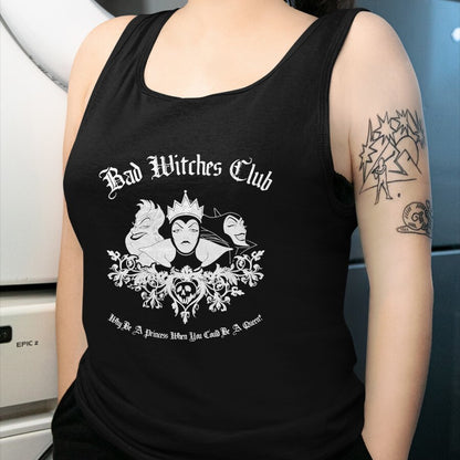 Best Wife Shirt, Wife and Husband Unisex T-Shirt/Hoodie/Sweatshirt HLT00 - Disney Villains Bad Witches Club Group Shot Vintage T-Shirt