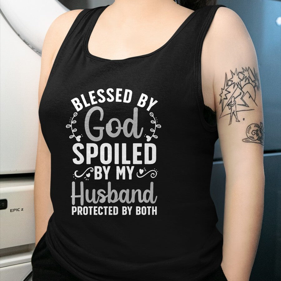 Best Wife Shirt, Wife and Husband Unisex T-Shirt/Hoodie/Sweatshirt HLT00 - Gift for wife T shirt, spoiled wife   Funny Spoiled Wife Art For Women Girls Husband Spoiled Wife Pr (26)