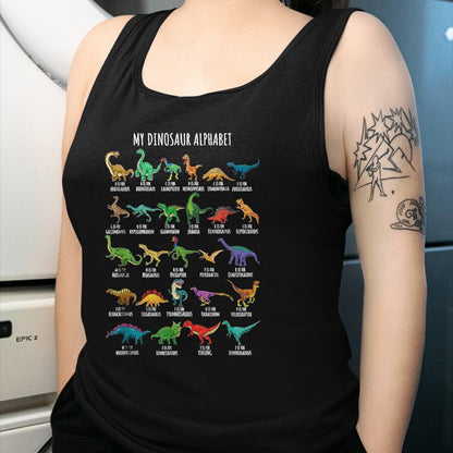 Best Dinosaur Lover Shirt, Funny Dinosaur UnisexT-Shirt/Hoodie/Sweatshirt HLT00 - Types of Dinosaurs Alphabet A-Z ABC Dino Identification T-Shirt, Youth, Purple, X-Small