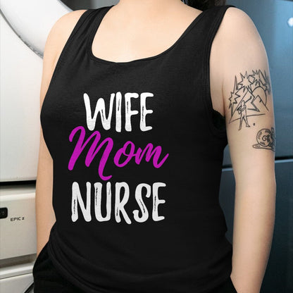 Funny Nurse Shirt, Nurse Unisex T-Shirt/Hoodie/Sweatshirt HLT00 - Wife Mom Nurse T-Shirt Funny Nurse Mom Gift Shirt T-Shirt
