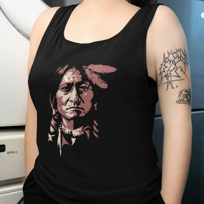 Native American T-Shirts, Vintage Native American Unisex T-Shirt/Hoodie/Sweatshirt HLT00 - sitting bull native american chief indian warrior men women