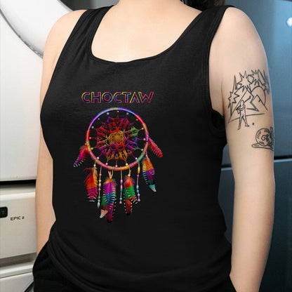 Native American T-Shirts, Vintage Native American Unisex T-Shirt/Hoodie/Sweatshirt HLT00 - Choctaw Native American Indian Colorful Dreamcatcher Tribal