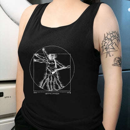 Guitar Lover Shirt, Funny Guitar UnisexT-Shirt/Hoodie/Sweatshirt HLT00 - Funny Guitar Player Da Vinci Vitruvian Man Musicians T-Shirt