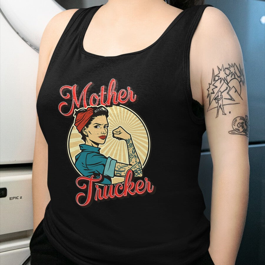Best Truck Driver Life Shirt, Funny Trucker UnisexT-Shirt/Hoodie/Sweatshirt HLT00 - Women Truck Driver Mother Trucker T-Shirt