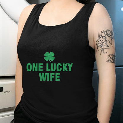 Best Wife Shirt, Wife and Husband Unisex T-Shirt/Hoodie/Sweatshirt HLT00 - Gift for wife T shirt, lucky wife   One Lucky Wife Long Sleeve T-Shirt
