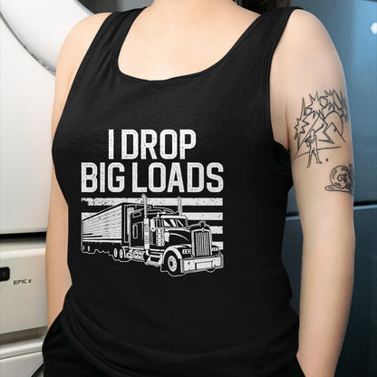 Best Truck Driver Life Shirt, Funny Trucker UnisexT-Shirt/Hoodie/Sweatshirt HLT00 - Funny Trucker Design for Men Women Semi Truck Driver Lover T-Shirt, Men, Black, Medium