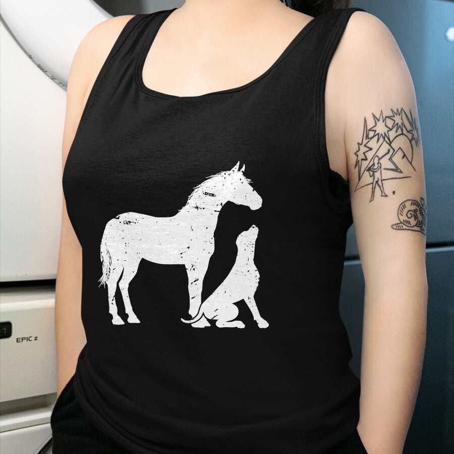 Best Horse Lover Shirt , Funny Horse UnisexT-Shirt/Hoodie/Sweatshirt HLT00 - Horse and Dog Motif for Men and Women Horse Lovers T-Shirt