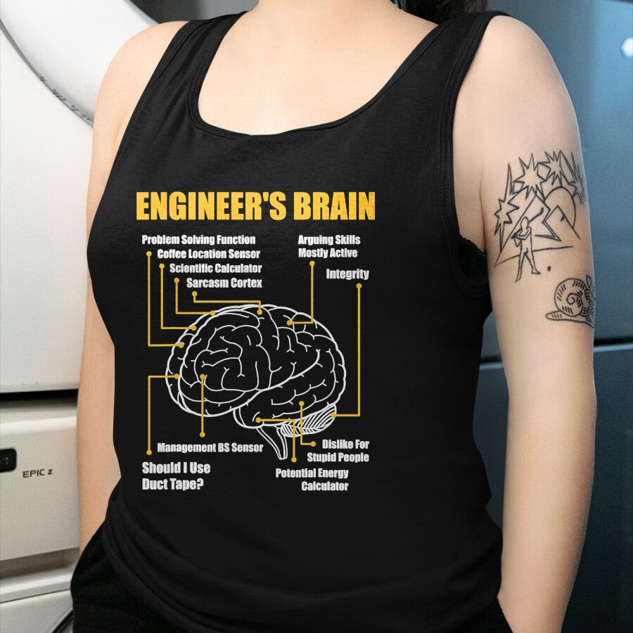 Best Mechanic Life Shirt, Funny Mechanic UnisexT-Shirt/Hoodie/Sweatshirt HLT00 - Engineer's Brain - Funny Sarcastic Engineering Gift Short Sleeve T-Shirt